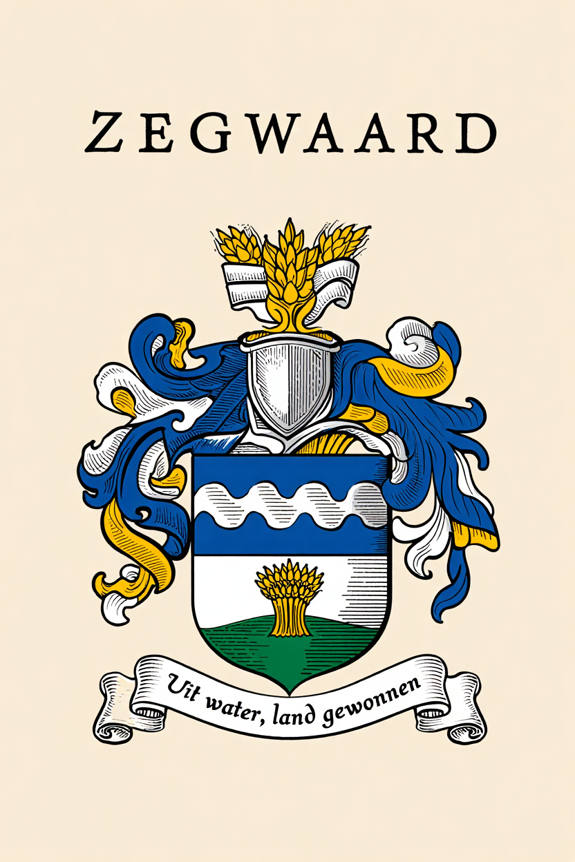 Familiewapen van de achternaam ZEGWAARD
