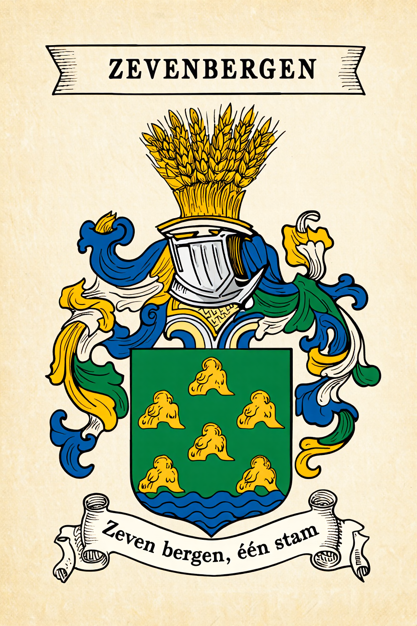 Familiewapen van de achternaam ZEVENBERGEN