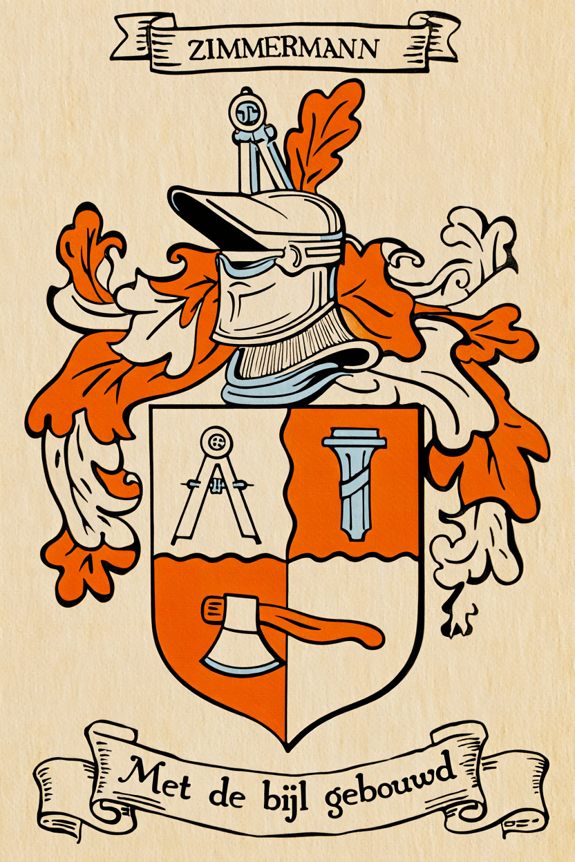 Familiewapen van de achternaam ZIMMERMANN