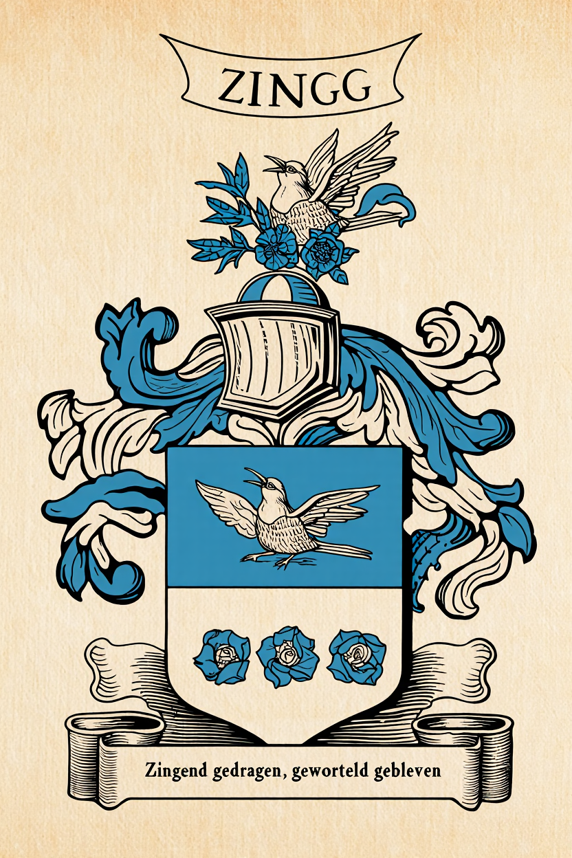 Familiewapen van de achternaam ZINGG