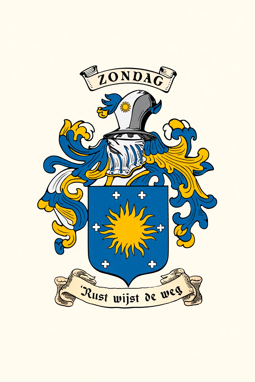 Familiewapen van de achternaam ZONDAG