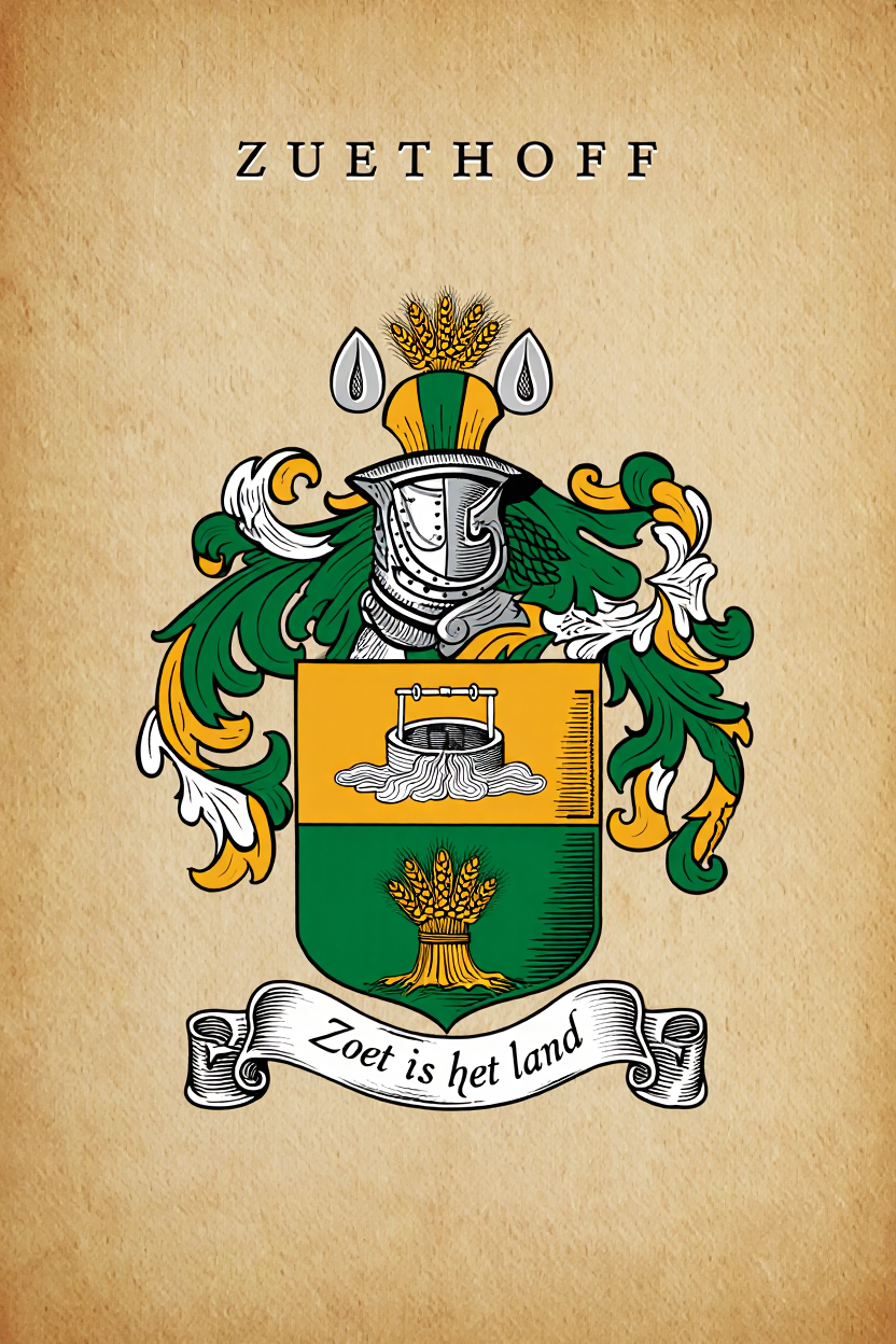 Familiewapen van de achternaam ZUETHOFF