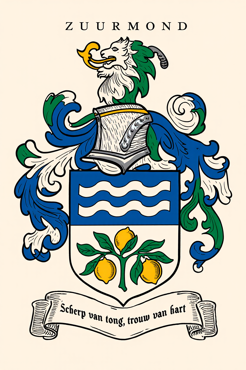 Familiewapen van de achternaam ZUURMOND (vergrendeld)