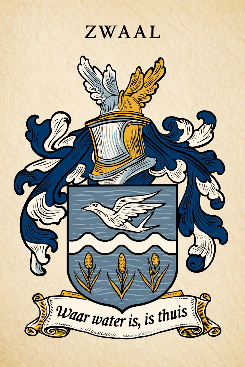 Familiewapen van de achternaam ZWAAL (vergrendeld)