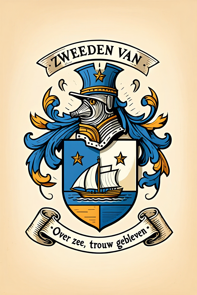 Familiewapen van de achternaam ZWEEDEN VAN
