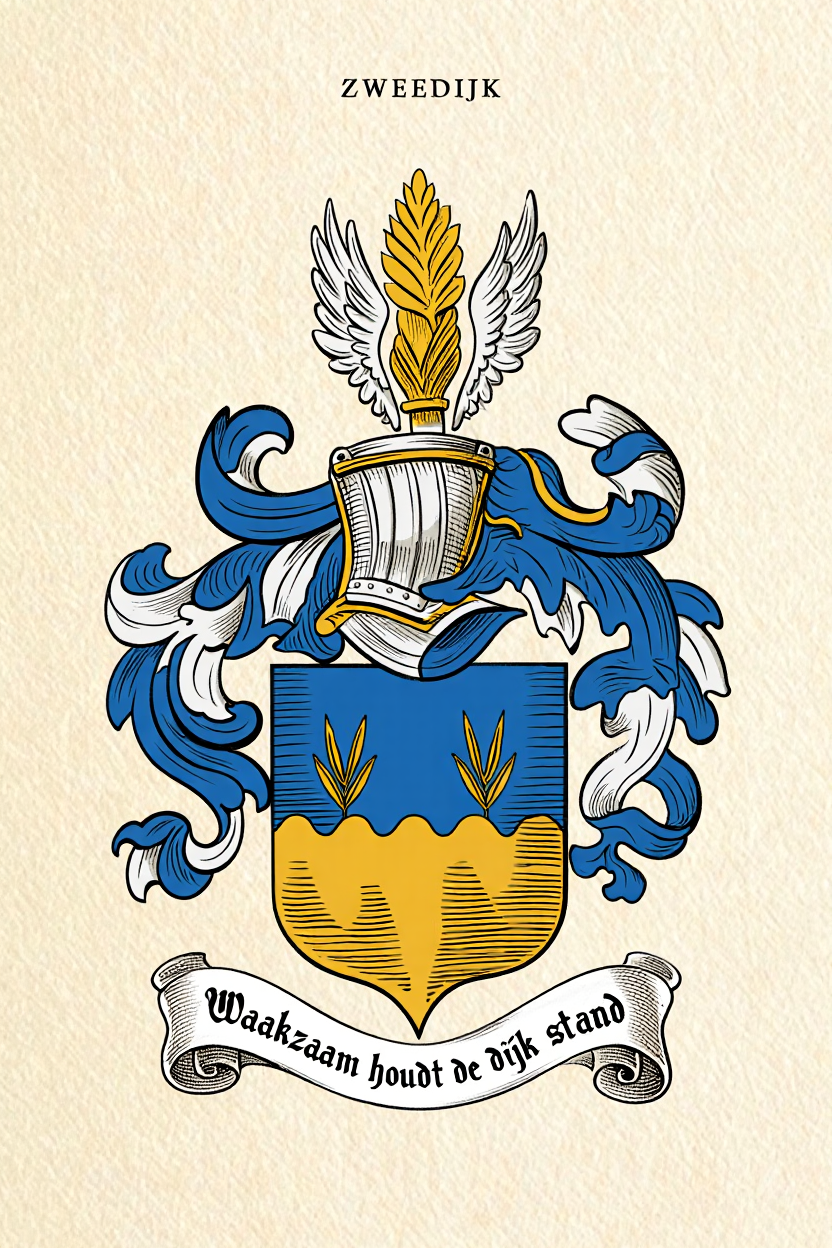 Familiewapen van de achternaam ZWEEDIJK