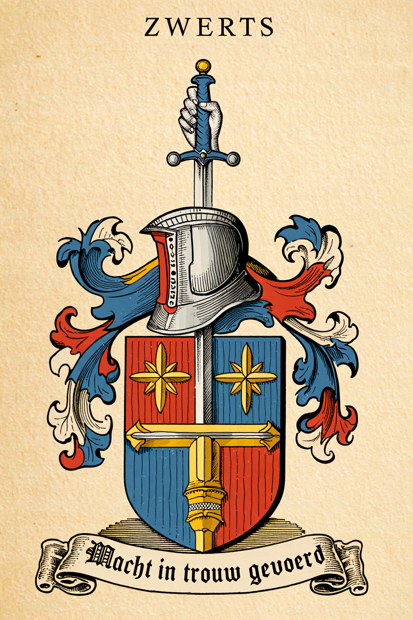 Familiewapen van de achternaam ZWERTS
