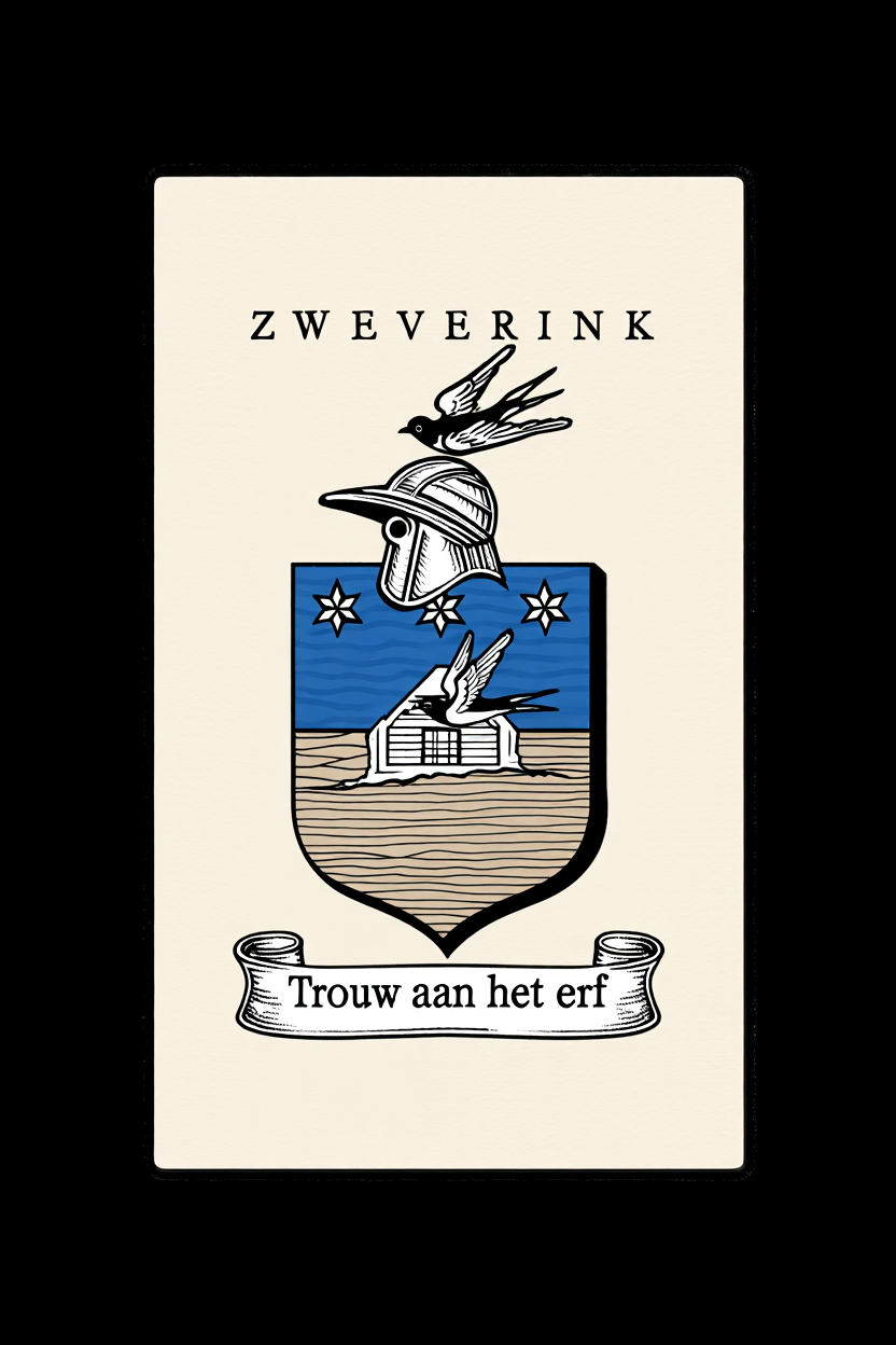 Familiewapen van de achternaam ZWEVERINK (vergrendeld)